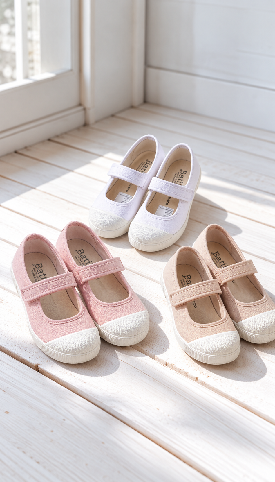 Merceditas Lona con velcro