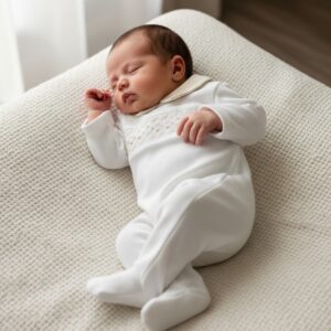 Enterito Nido de Abeja Beige