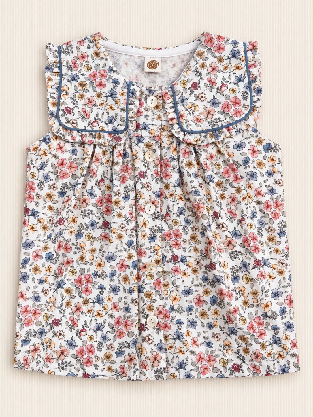 Blusa Floreada Rosada