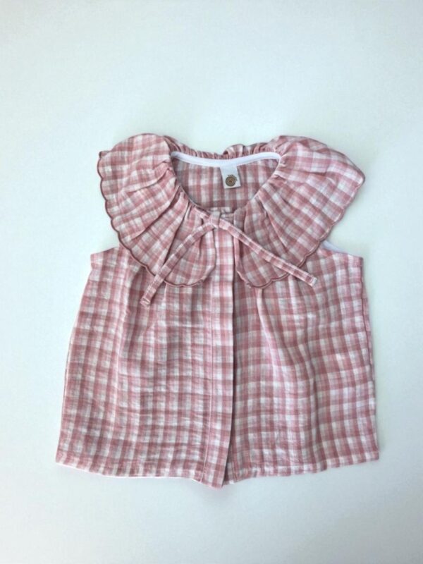 Blusa Cuadrillé Rosada