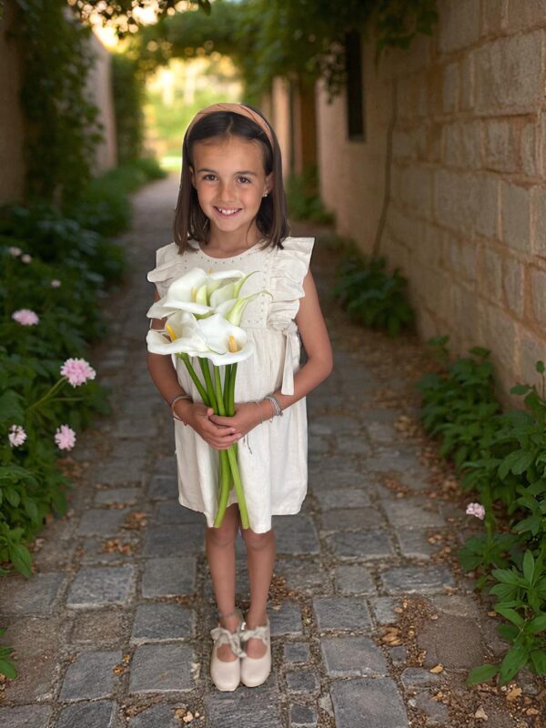 Vestido Lino Bordado - Imagen 3