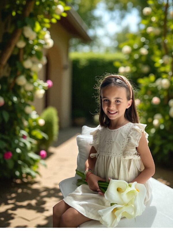 Vestido Lino Bordado - Imagen 4
