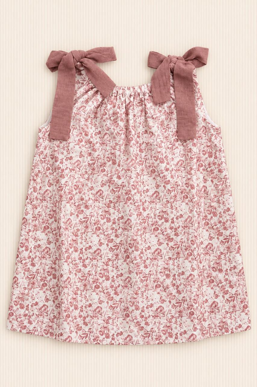 Vestido Floreado Lazos