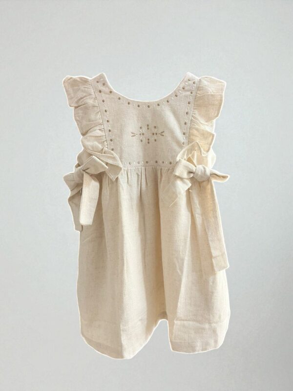 Vestido Lino Bordado