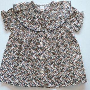 Blusa Floreada Azul