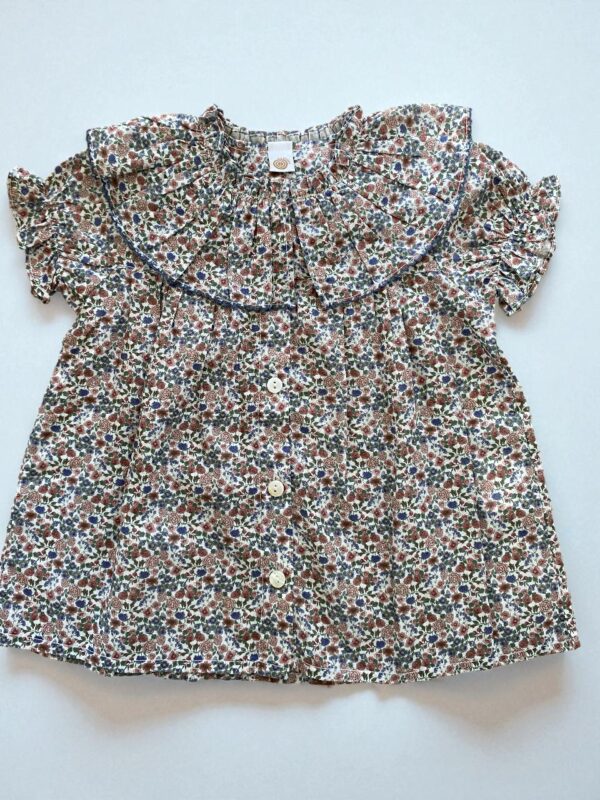 Blusa Floreada Azul