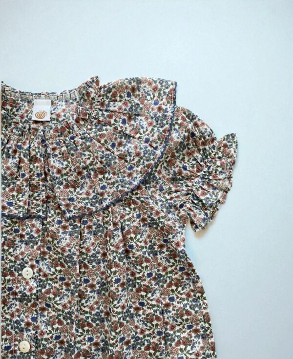 Blusa Floreada Azul - Imagen 3