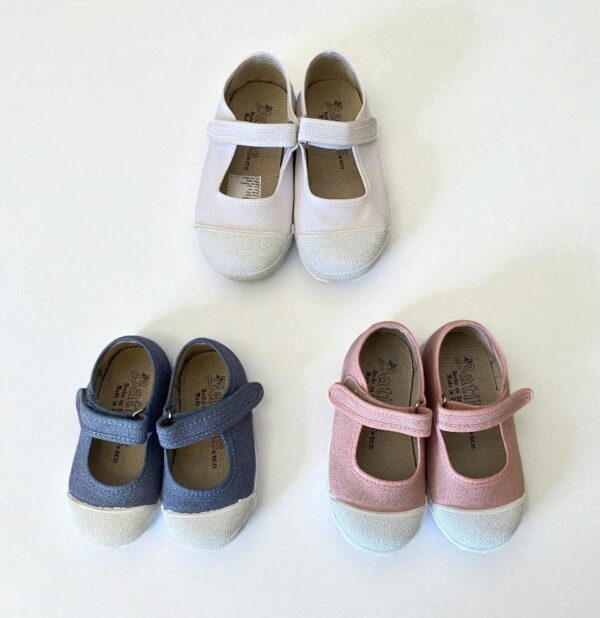 Merceditas Lona con velcro