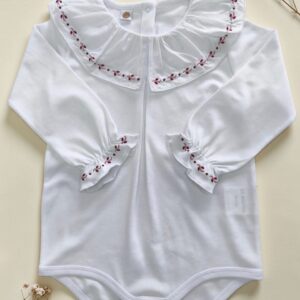 Body bordado rosado