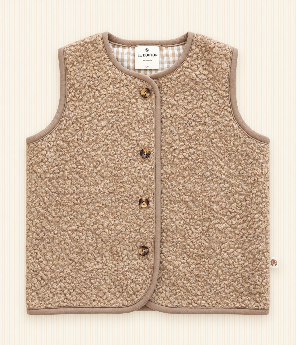 Chaqueta Corderito sin Mangas