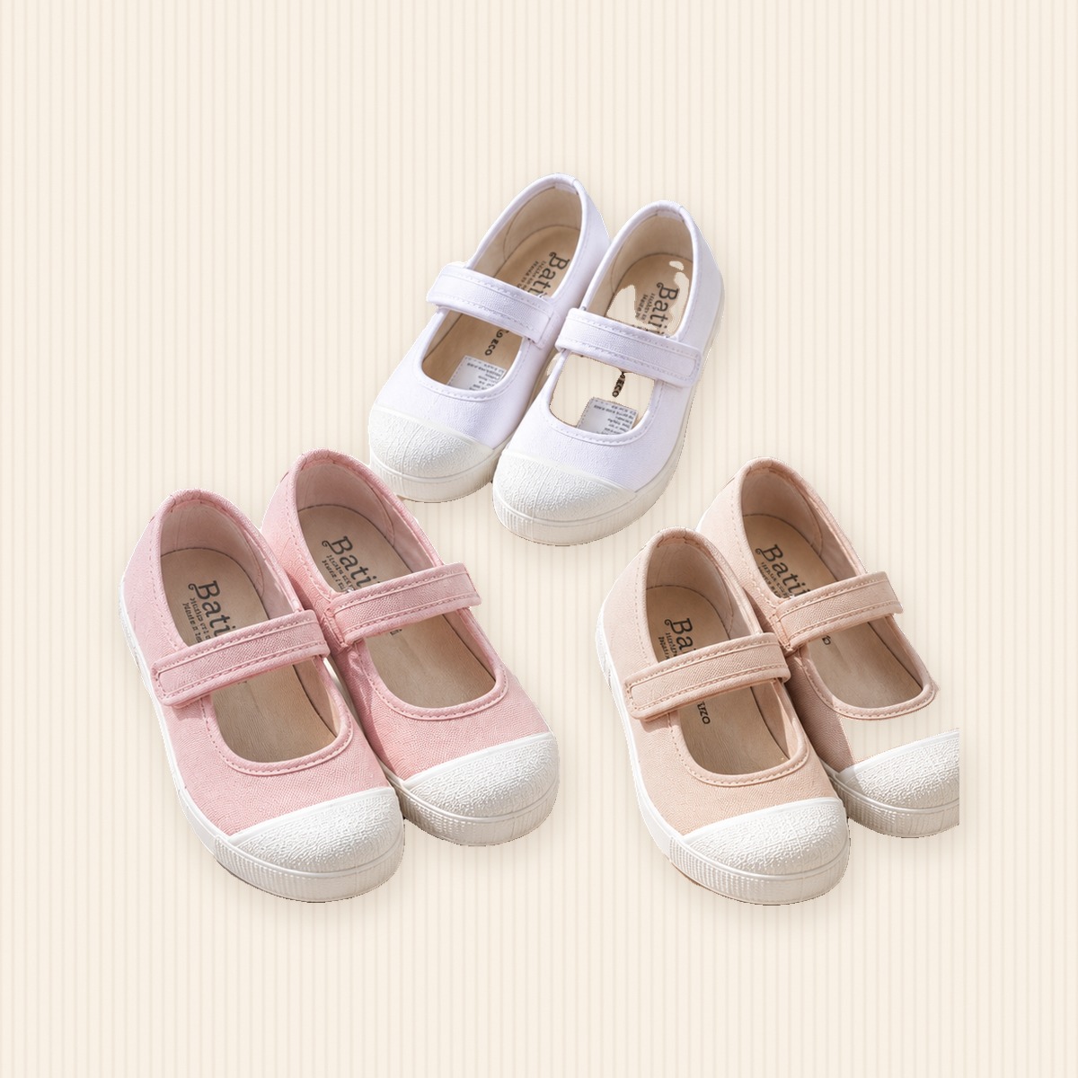 Merceditas Lona con velcro