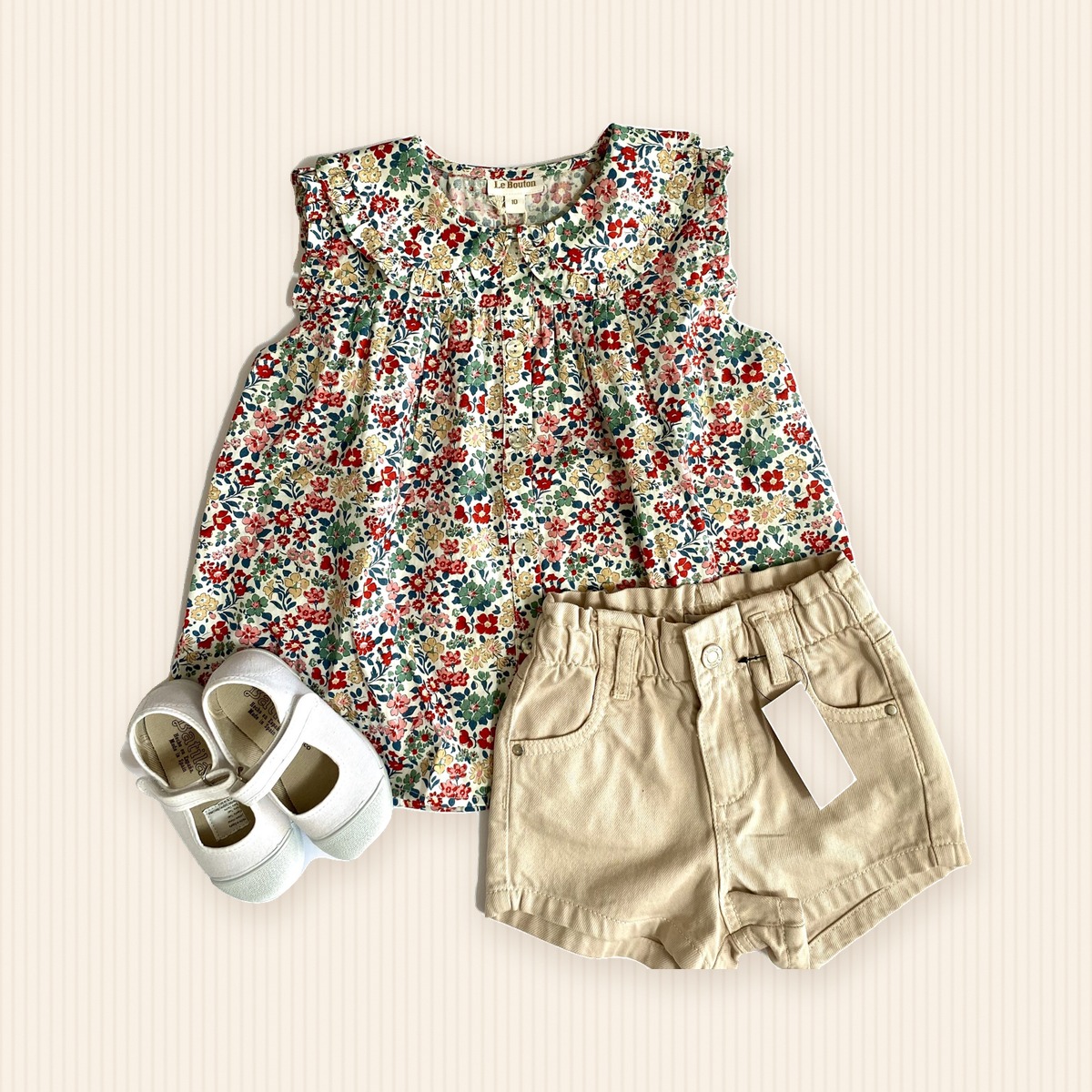 Blusa Floreada Roja - Imagen 5