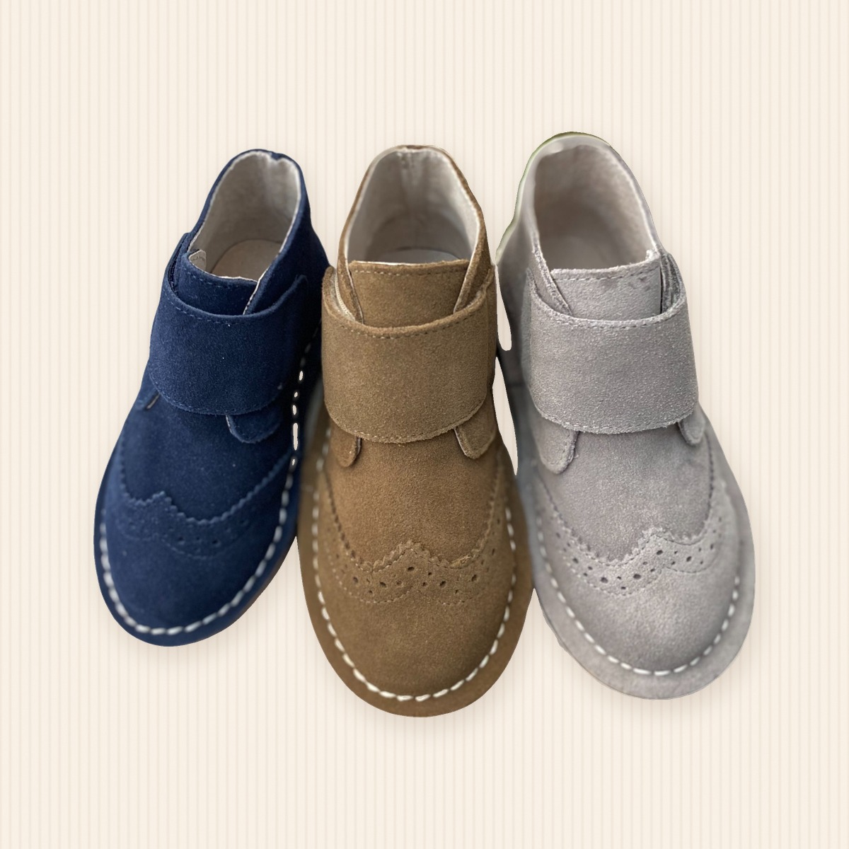 Botines de Gamuza Velcro