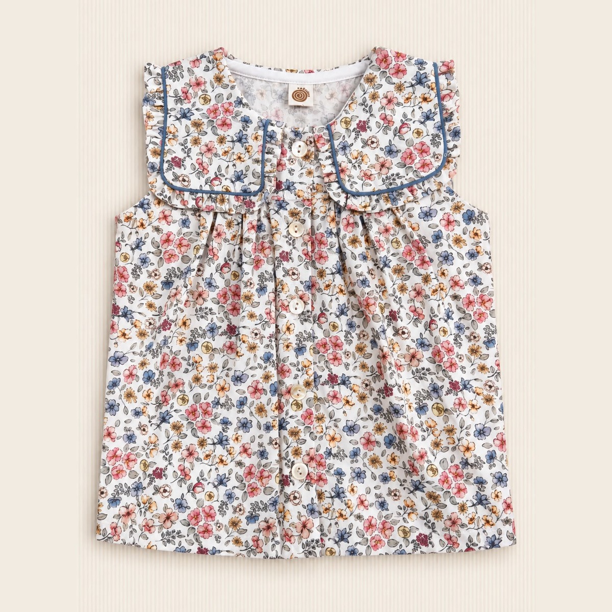 Blusa Floreada Rosada