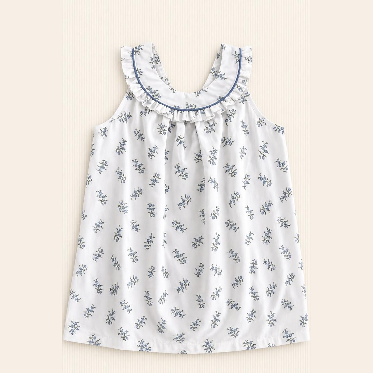 Blusa Hojas azul
